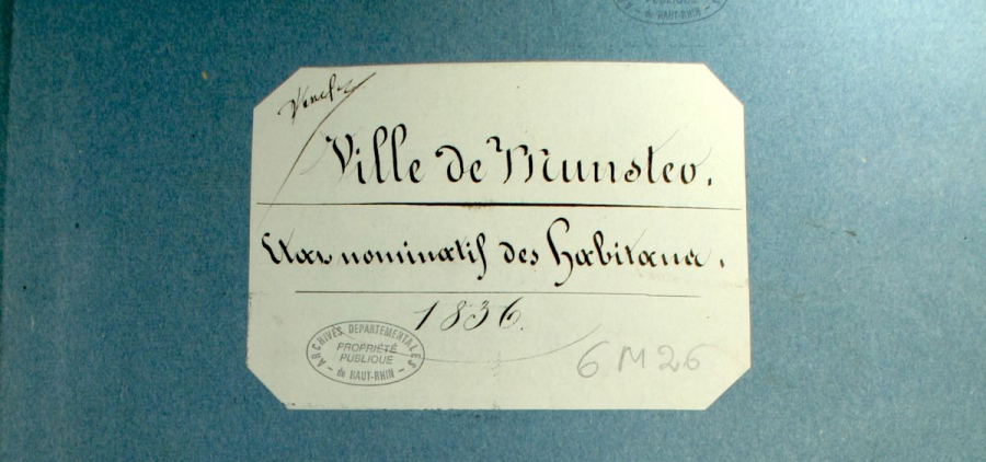 Munster - Dénombrement de 1836